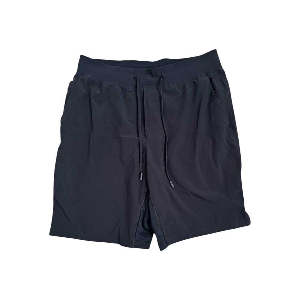 Lululemon Mens Pace Breaker 9" Shorts Training Workout Pockets Black Large